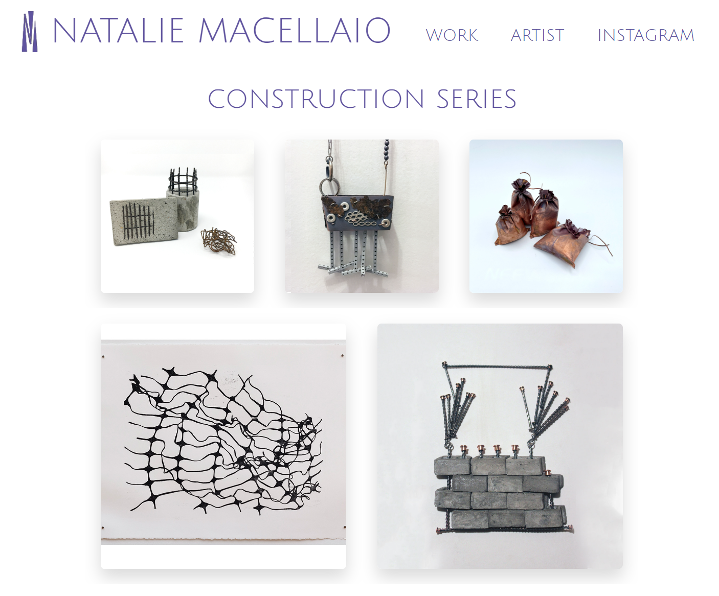 Natalie Macellaio - website home page